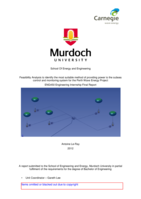 Feasibility analysis to identify the most suitable method of providing power to the subsea control and monitoring system for the Perth Wave Energy Project