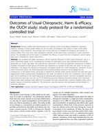 Outcomes of usual chiropractic, harm & efficacy, the ouch study: study protocol for a randomized controlled trial