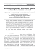 First parasitological survey of endangered Bornean elephants Elephas maximus borneensi