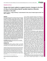 Single-click beam patterns suggest dynamic changes to the field of view of echolocating Atlantic spotted dolphins (Stenella frontalis) in the wild