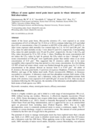Efficacy of ozone against stored grain insect species in wheat: laboratory and field observations