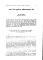 State secondary schooling for all