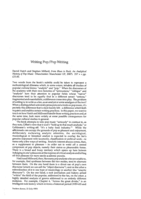 Writing pop/Pop writing