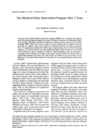 The Murdoch Early Intervention Program after 2 years