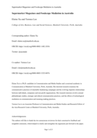 Supermarket magazines and foodscape mediation in Australia