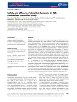 Safety and efficacy of dimethyl fumarate in ALS: randomised controlled study