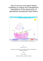Use of surveys and agent based modelling to assess the management implications of the behaviours of specialised recreational boat fishers