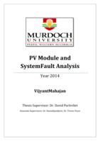 PV Module and system fault analysis