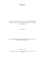 The stream cannot rise above its source: The principle of responsible government informing a limit on the ambit of the Executive Power of the Commonwealth