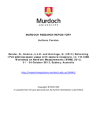 Estimating IPv4 address space usage with capture-recapture
