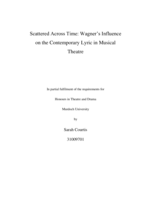 Scattered across time: Wagner's influence on the contemporary lyric in musical theatre