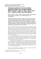 Chemical speciation of environmentally significant metals with inorganic ligands. Part 5: The Zn2+ + OH–, Cl–, CO32–, SO42–, and PO43– systems (IUPAC Technical Report)