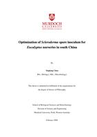 Optimization of Scleroderma spore inoculum for Eucalyptus nurseries in China