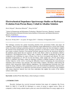 Electrochemical impedance spectroscopy studies on hydrogen evolution from porous raney cobalt in alkaline solution