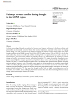 Pathways to water conflict during drought in the MENA region