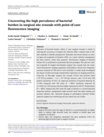 Uncovering the high prevalence of bacterial burden in surgical site wounds with point‐of‐care fluorescence imaging