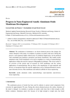 Progress in nano-engineered anodic aluminum oxide membrane development