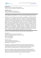 Understanding Ecotourist Behavior: The Case of Forest-based Ecotourism in Sri Lanka