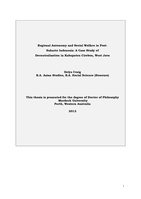 Regional Autonomy and Social Welfare in Post-Suharto Indonesia: A Case Study of Decentralisation in Kabupaten Cirebon, West Java