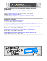 A large volume cell for in situ neutron diffraction studies of hydrothermal crystallizations