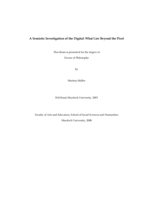 A semiotic investigation of the digital: what lies beyond the pixel