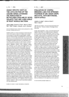 Highly Specific hosts in the Listia section of the Legume Genus Lotononis are nodulated by Methylobacteria and by novel isolates that are a new genus of root nodule bacteria