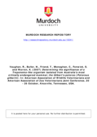 Determining the significance of a Treponema-like organism isolated from Australia's most critically endangered mammal, the Gilbert's potoroo (Potorous gilbertii)