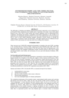 Entrepreneurship and the third sector: Volunteering practises in not-for-profit organisations