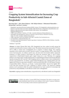 Cropping system intensification for increasing crop productivity in salt-affected coastal zones of Bangladesh