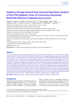 Adaptive change inferred from genomic population analysis of the ST93 epidemic clone of community-associated methicillin-resistant Staphylococcus aureus