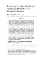 Rethinking the guardianship of refugee children after the Malaysian Solution