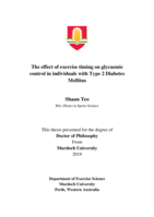 The effect of exercise timing on glycaemic control in individuals with Type 2 diabetes mellitus