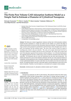 The finite pore volume GAB adsorption isotherm model as a simple tool to estimate a diameter of cylindrical nanopores