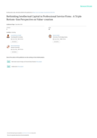 Rethinking intellectual capital in professional service firms : A triple Bottom-line perspective on Value-creation