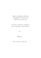 Studies on the haematology, physiology and biochemistry of the blood of the lamprey Geotria australis Gray