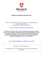Cognitive behaviour therapy versus eye movement desensitization and reprocessing for post-traumatic disorder–is it all in the homework then?