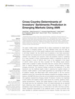 Cross country determinants of investors' sentiments prediction in emerging markets using ANN