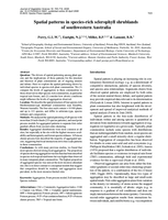 Spatial patterns in species-rich sclerophyll shrublands of southwestern Australia