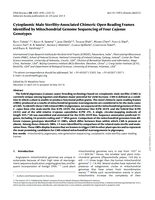 Cytoplasmic male sterility-associated chimeric open reading frames identified by mitochondrial genome sequencing of four cajanus genotypes