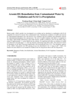 Arsenic(III) remediation from contaminated water by oxidation and Fe/Al co-precipitation