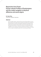 Beyond the Aww factor: Human interest profiles of paralympians and the media navigation of physical difference and social stigma