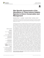 Site-specific assessments of the abundance of three inshore dolphin species to inform conservation and management