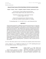 Quantifying char in postfire woody detritus inventories