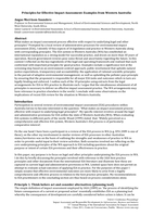 Principles for effective impact assessment: Examples from Western Australia