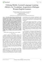 Utilising Mobile Assisted Language Learning (MALL) for Vocabulary Acquisition of Refugee Women English Learners