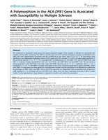 A Polymorphism in the HLA-DPB1 Gene Is Associated with Susceptibility to Multiple Sclerosis
