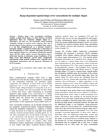 Image dependent spatial shape error concealment for multiple shapes