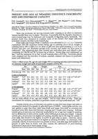 Weight and age at weaning influence pancreatic size and enzymatic capacity