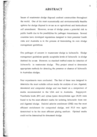 Development of a presence / absence test for detection of salmonella in wastewater sludge