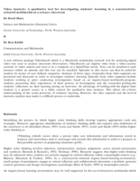 Video analysis : A qualitative tool for investigating students' learning in a constructivist-oriented multimedia in a science classroom